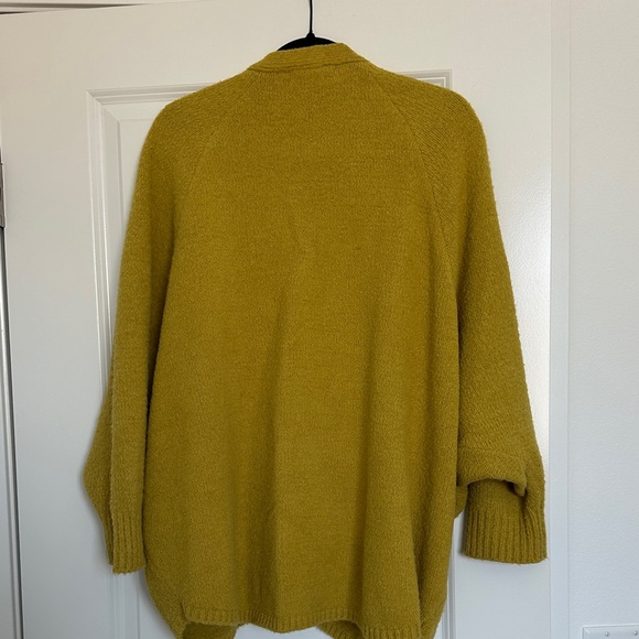 Anthropologie Mustard Cardigan Sweater - Picture 3 of 4